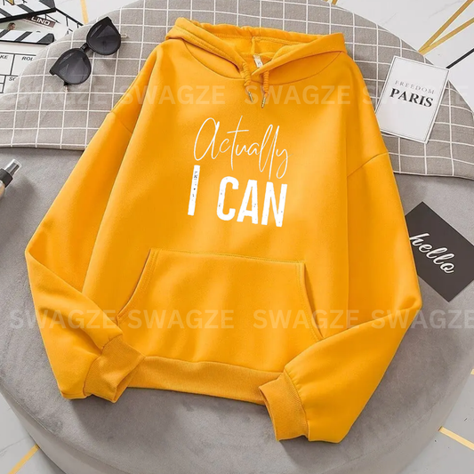 Fleece Hoodie ( actually i can )