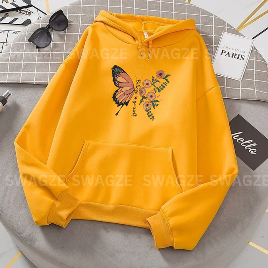 Fleece Hoodie ( believe in yourself )