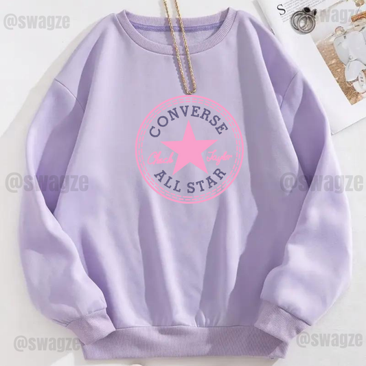 Fleece Sweatshirt ( converse.. )