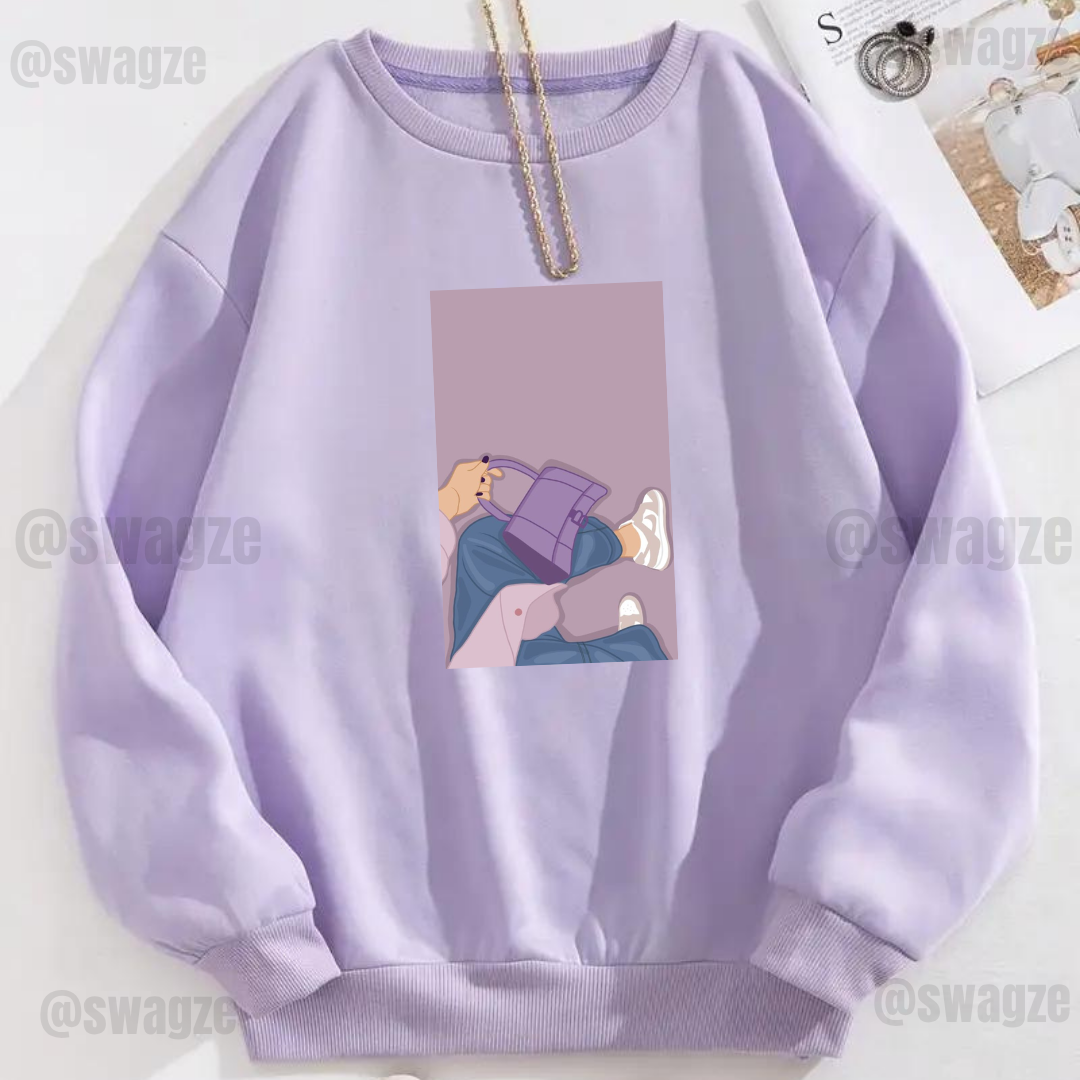 Fleece Sweatshirt ( cool girl )
