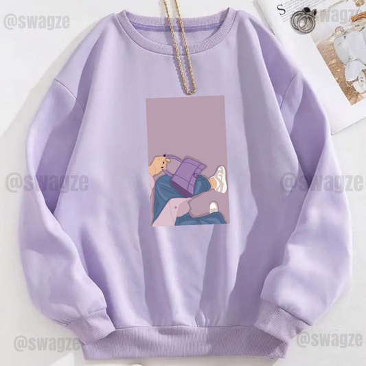 Fleece Sweatshirt ( cool girl )