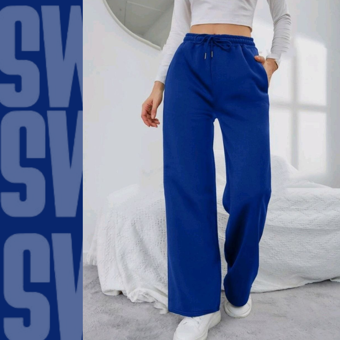 Wide leg Flapper Trouser ( Blue )