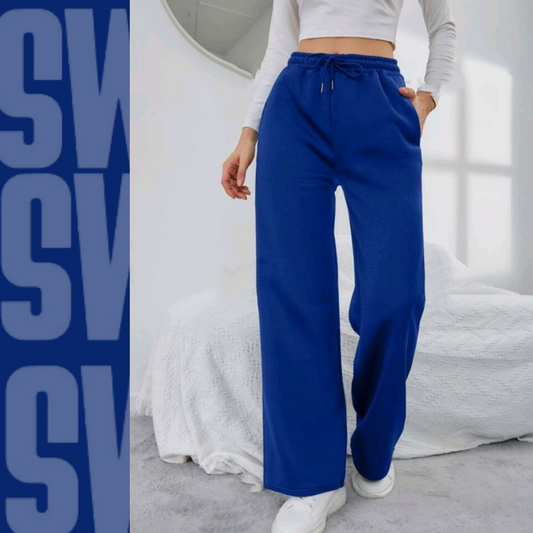 Wide leg Flapper Trouser ( Blue )