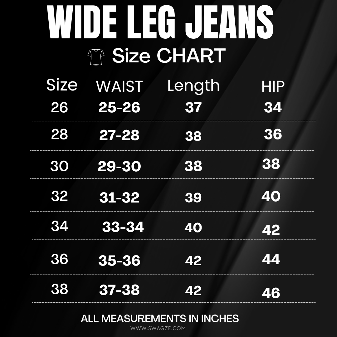 6 Pockets Wide leg Cargo Jeans (Blue)